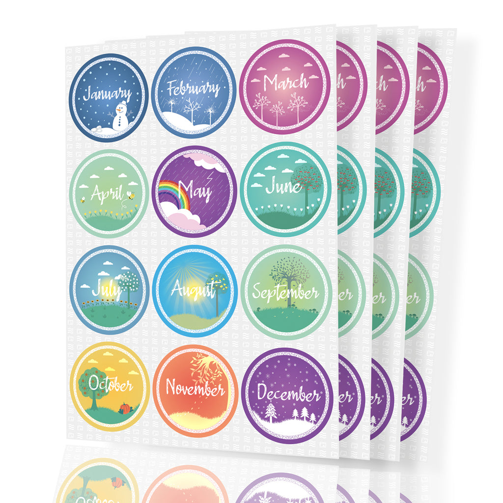 Premium Monthly Seasonal Stickers
