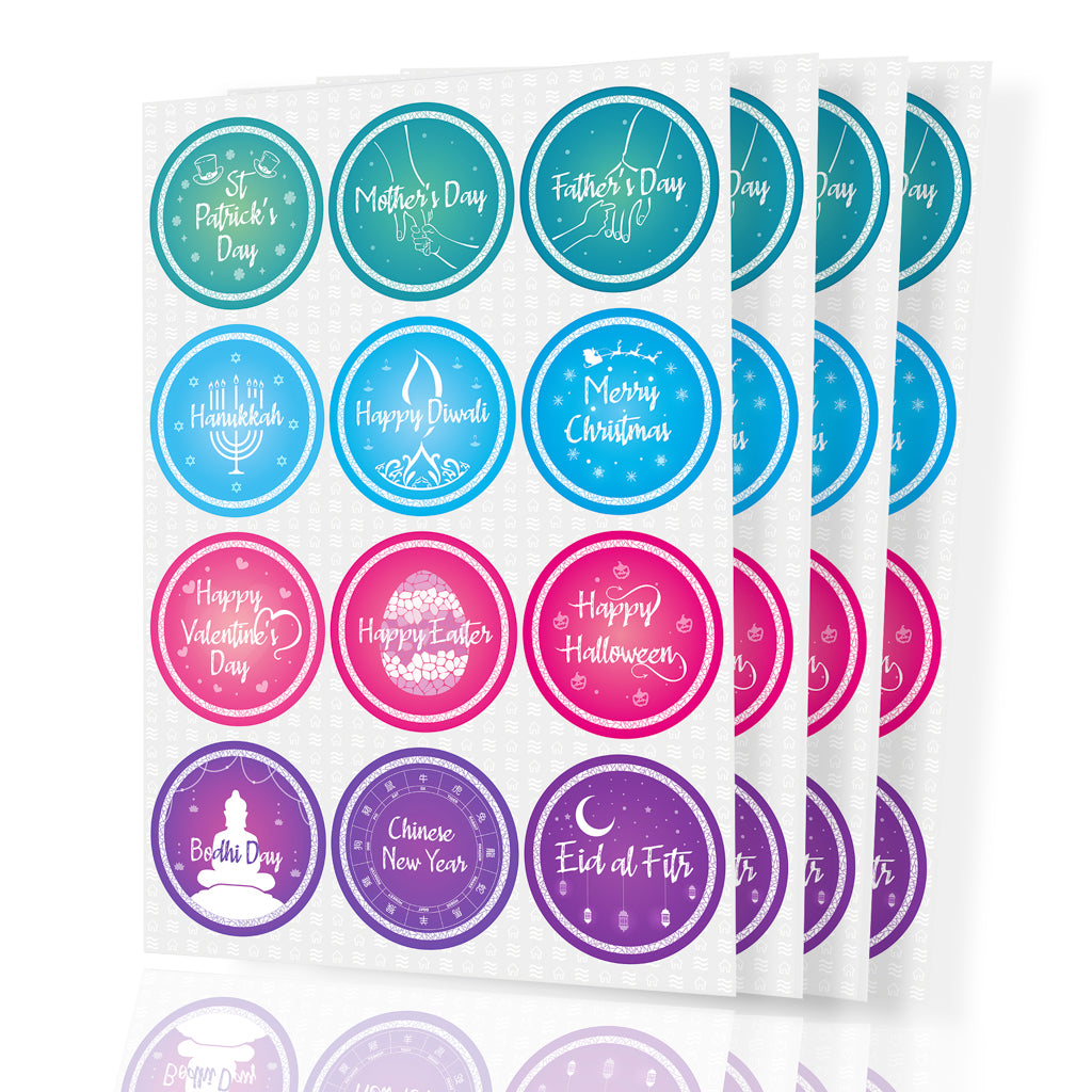 Premium Festive Stickers for All Year Celebrations