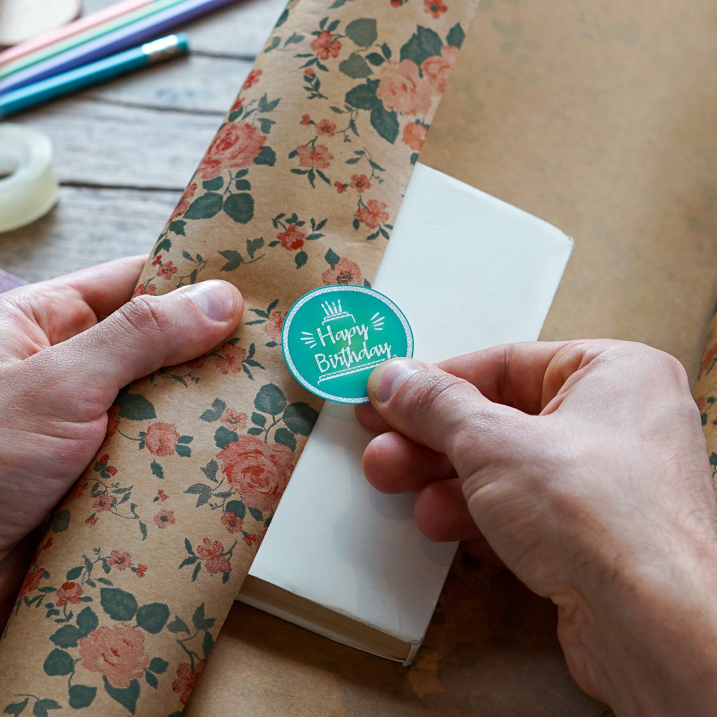 Premium Gift Wrapping Stickers with Thoughtful Messages