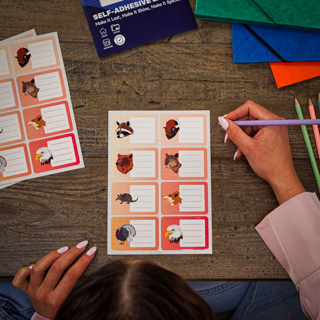 Animal Name Tag Stickers – Asian Wildlife
