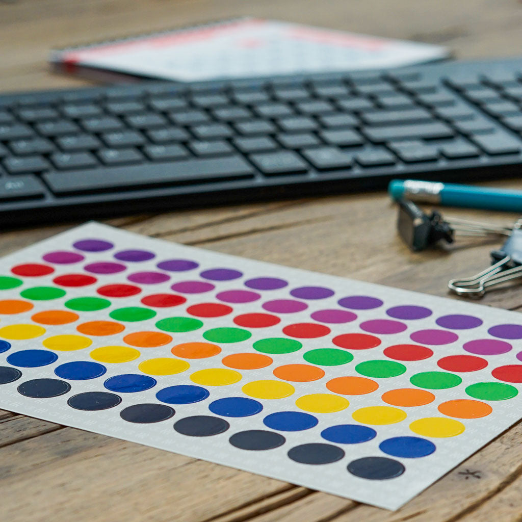 Premium Color Dot Stickers
