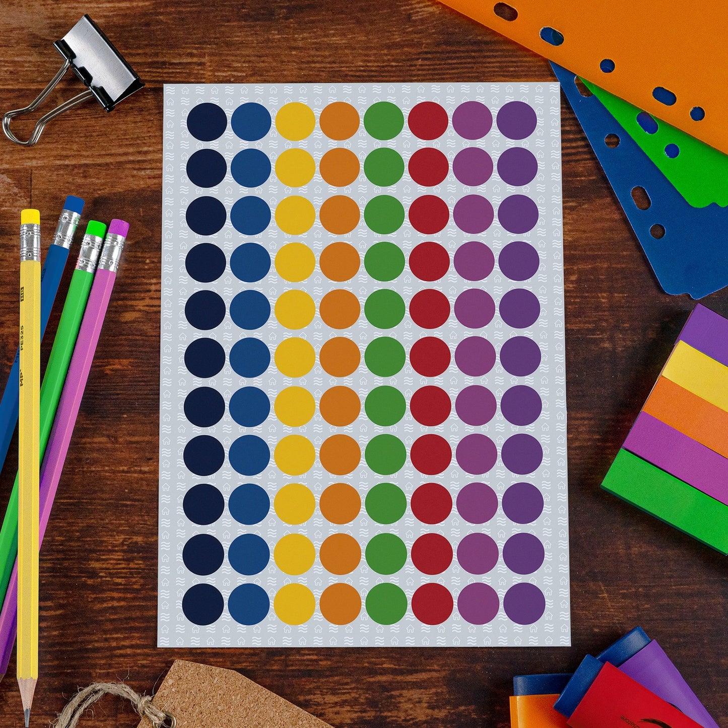 Premium Color Dot Stickers